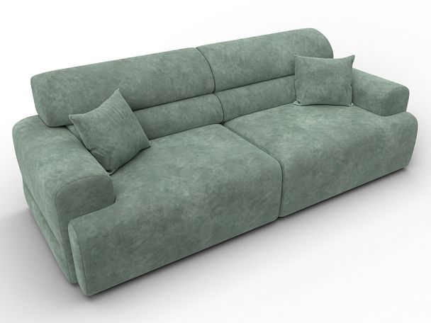 Диван прямой Лига-109 НПБ Велюр зеленый - Вид 6