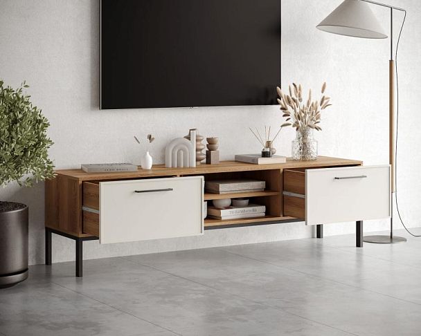 Комод Nicole с нишей низкий под TV NR27 - Вид 2