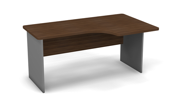 Стол эргономичный L,R 1600 Берлин Орех Вармия/Серый СУ 160.95 L/R - Вид 2