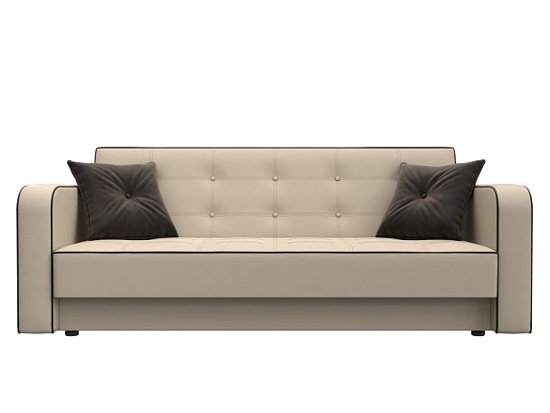 Диван-книжка Тур Экокожа\Велюр бежевый - Вид 2