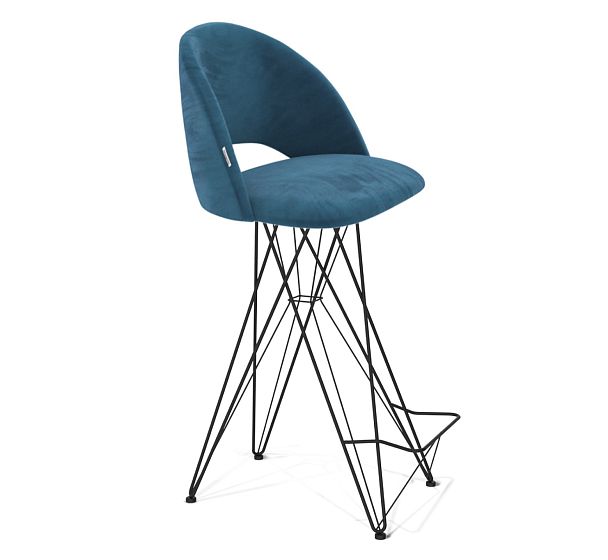 Стул барный Sheffilton SHT-ST34/S66 тихий океан/черный муар - Вид 2