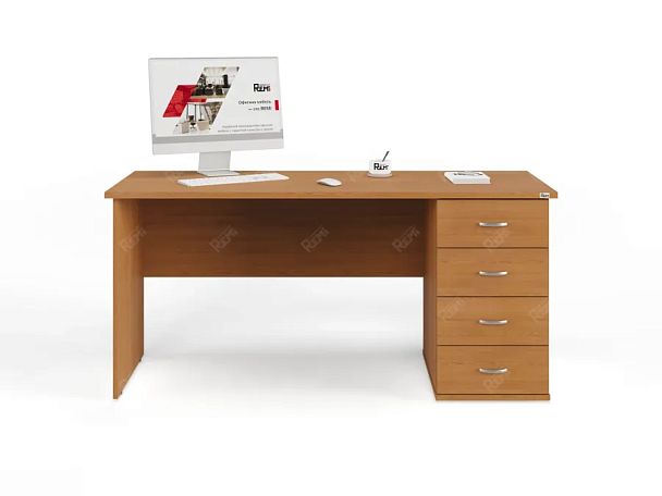 ЛАЙТ / LIGHT RRG007-16x6R Однотумбовый стол 160x60x75 Вишня - Вид 2