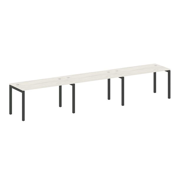 Metal System Quattro Р. ст. на 3 раб. места на П-образном м/к 50БП.СМ-3.3 Дуб наварра/Антрацит металл 4200*720*750 - Вид 1