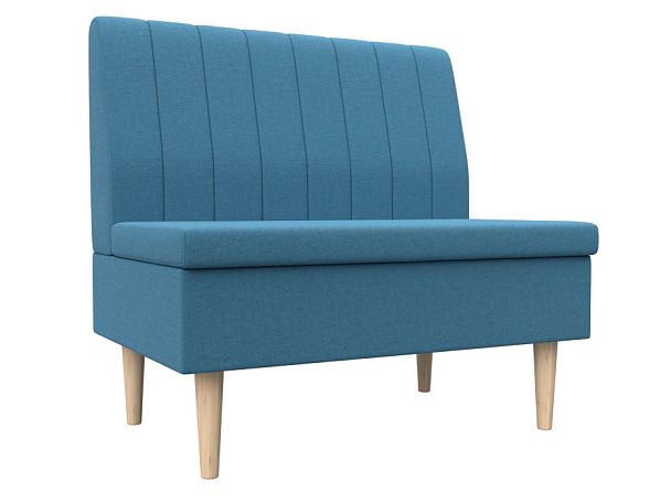 Диван прямой Мини Рогожка голубой - Вид 1