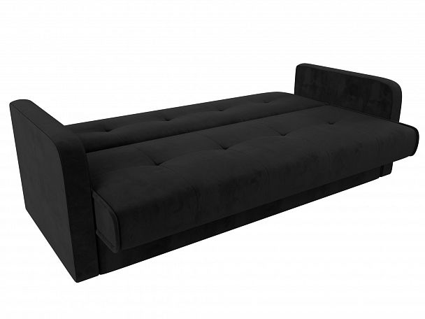 Диван книжка Надежда (полностью велюр черный) - Вид 6