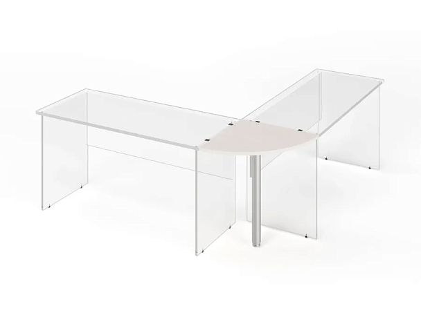 ЛАЙТ / LIGHT RLG012-6x6 Угловой сектор 60x60x2,2 Дуб Молочный - Вид 1