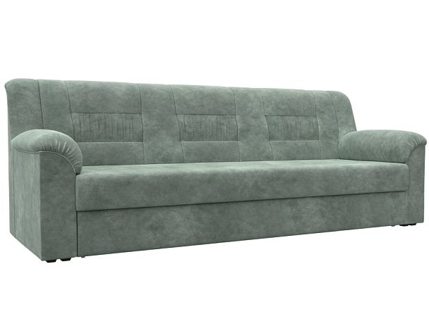Диван прямой Карелия Велюр зеленый - Вид 1