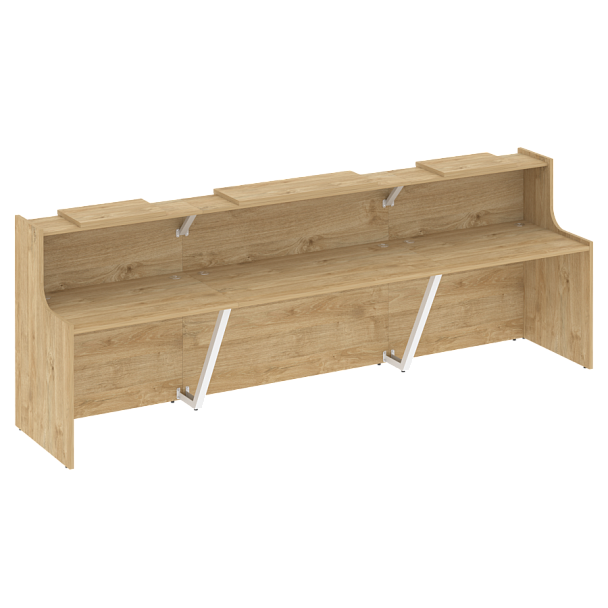 Ресепшн "Onix" O.R-K-15 тиквуд светлый/белый - Вид 1