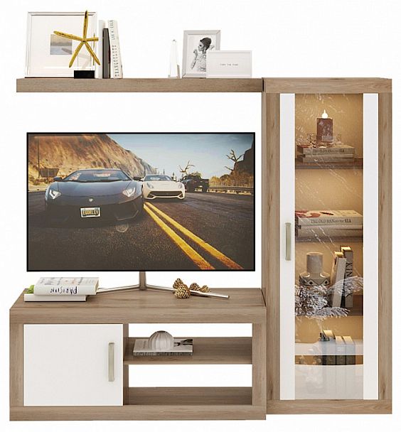 Набор для гостиной Toivo ТОЙ-ГСТ 13 Белый/Нельсон - Вид 1