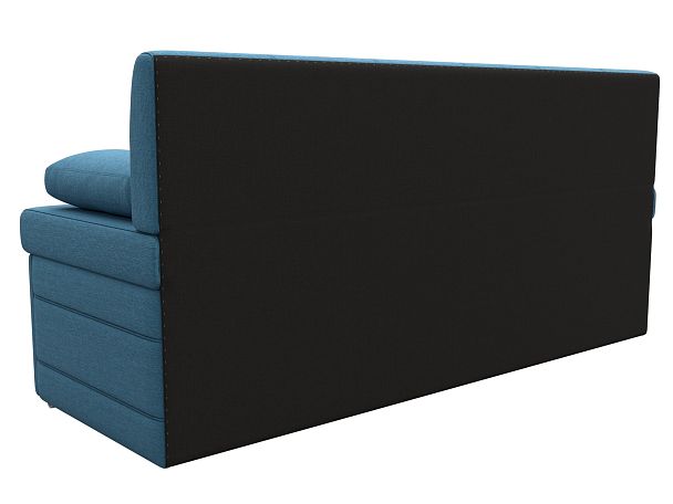 Диван кухонный прямой Лео Рогожка голубой - Вид 6