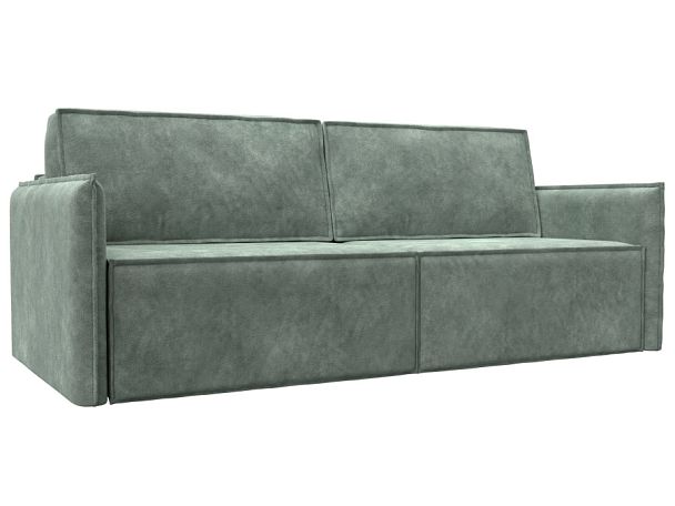 Диван прямой Либерти Велюр зеленый - Вид 1