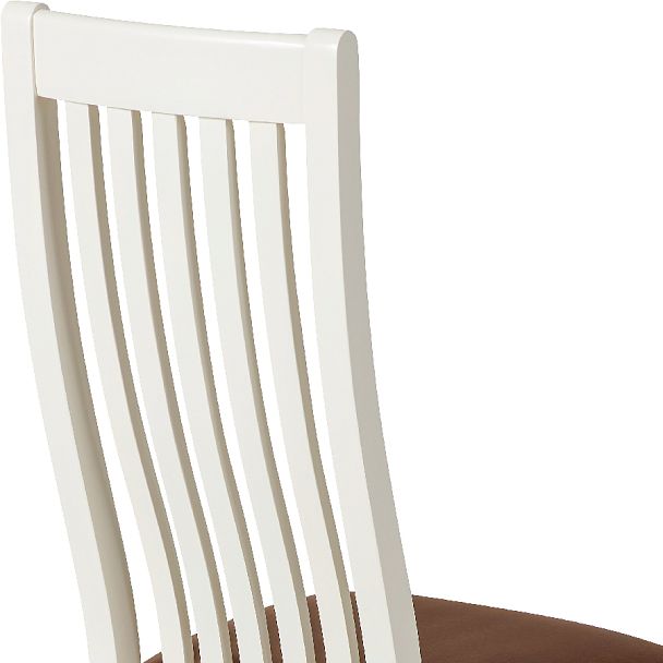 Комплект деревянных стульев с мягким сиденьем Альбен Слоновая кость/Коричневый велюр, 3 шт. - Вид 9