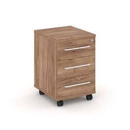 Rift Тумба мобильная усиленная RF.TM-002 Дуб Табак/Металл Белый 416*460*615 - Фото предпросмотра