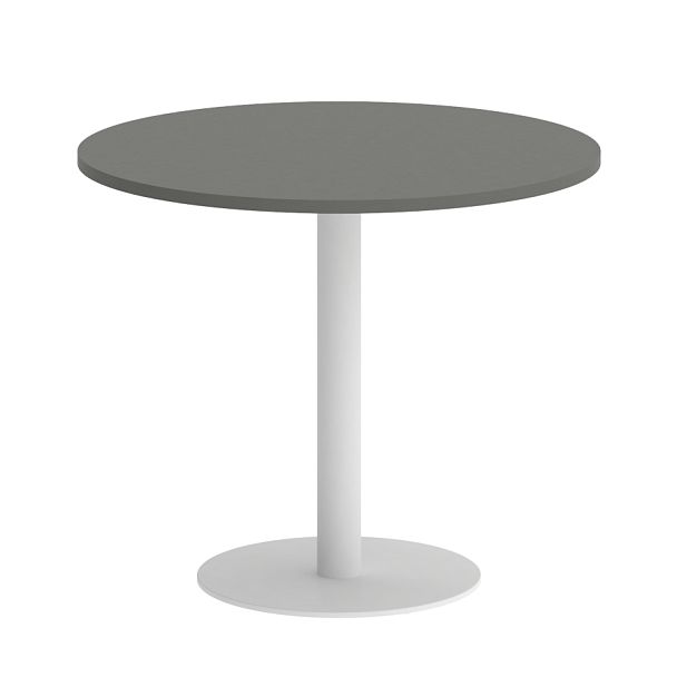 Home Office Стол круглый VR.SP-5-90.1 Металлик/Белый металл 900*900*750 - Вид 1