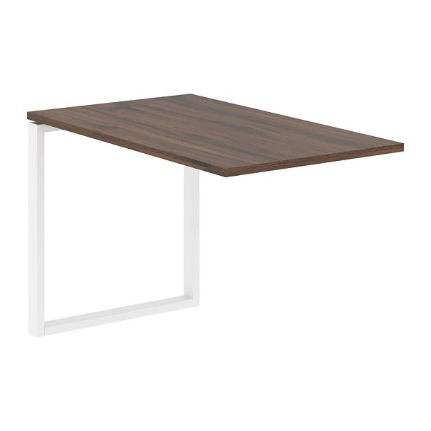 Брифинг-приставка EQB 1167 Дуб Денвер тёмный/Белый 1160х670х750 EDIS - Вид 1