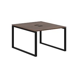 Стол 2-х местный EQWST 1113 Дуб Денвер тёмный/Черный 1160х1346х750 EDIS - Фото предпросмотра
