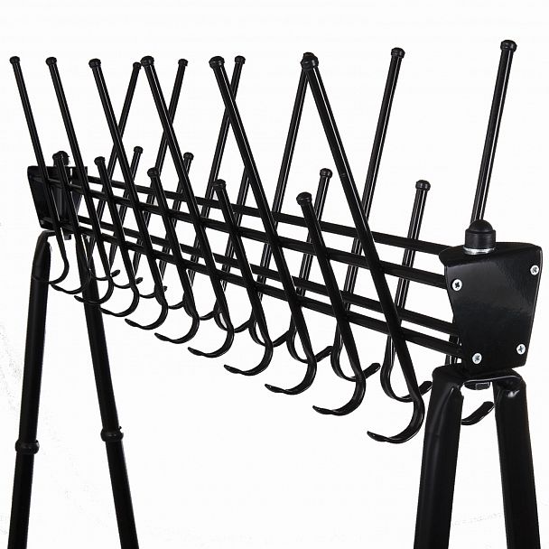 Вешалка напольная "Алла", 1,82 м, 22 крючка, металл, черная - Вид 3