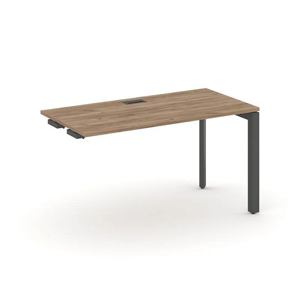 Style Project Next Стол-приставка к опор. элем. SN-59P.OPRS-013 Дуб Табак/Металл Антрацит/Черный Заглушка 1380*700*750 - Вид 1