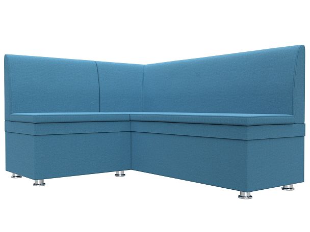 Диван кухонный угловой Уют левый угол Рогожка голубой - Вид 3