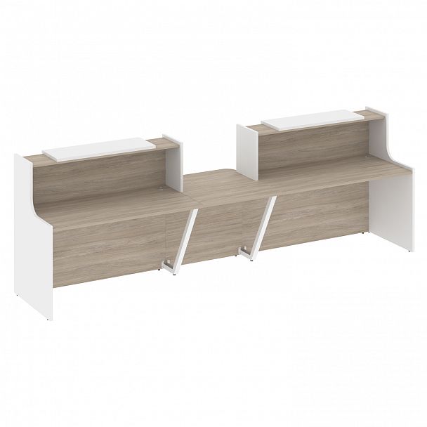 Ресепшн "Onix" O.R-K-19 дуб аттик/белый - Вид 1