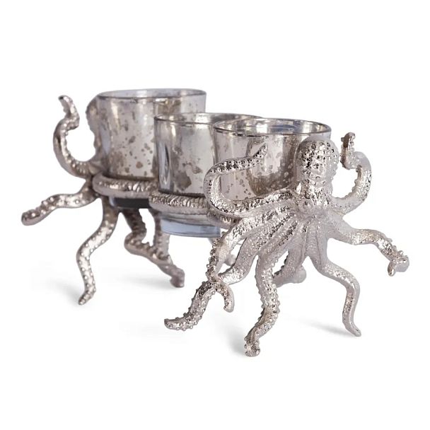 Подсвечник Secret de Maison Октопус3/Octopus3 (мод. 3923), алюминиевый сплав, никель/nickel antique - Вид 5
