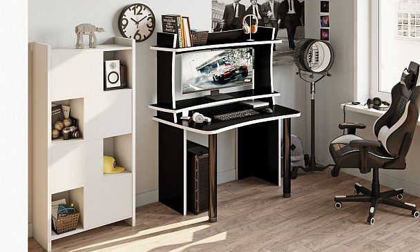 Стол компьютерный Домино Lite СКЛ-Софт120+НКИЛ120 - Вид 2