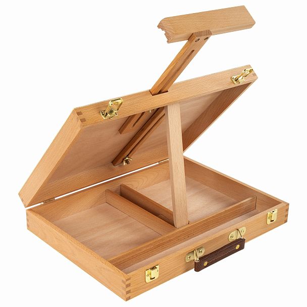 Этюдник-мольберт из бука настольный с ящиком, 38х28х55 см, холст до 45 см, BRAUBERG ART, 192250 - Вид 8