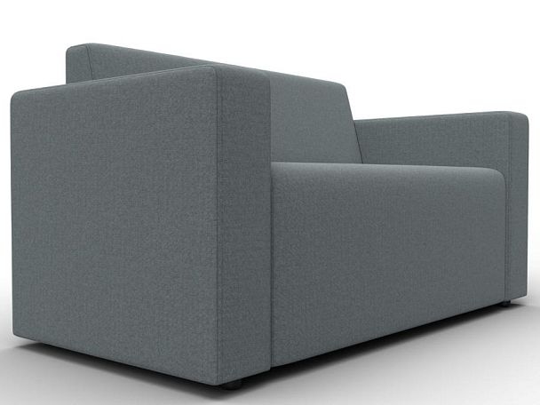 Диван прямой Лига-093 Рогожка серый - Вид 3