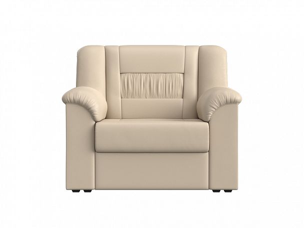 Кресло Карелия (полностью экокожа бежевая) - Вид 2