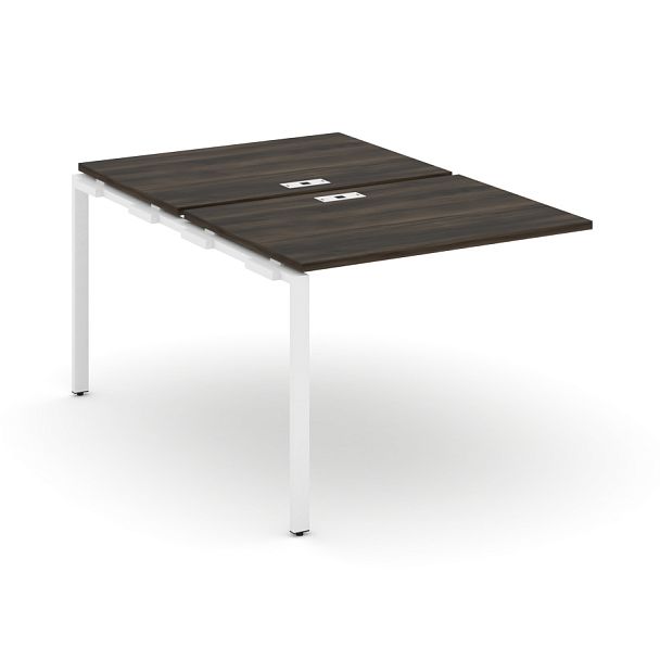 Concept Двойной наборный элемент рабочей станциии CN.DNRS-001 Дуб Мали/Металл Белый 980*1480*750 - Вид 1