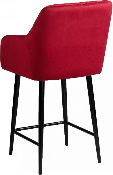 Комплект полубарных поворотных кресел Барли К, Confetti bordo/черный, 4 шт. - Вид 6