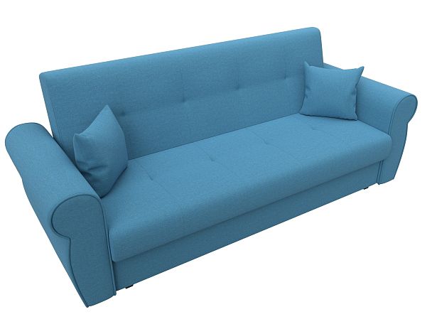 Диван-книжка Лига-019 Рогожка голубой - Вид 5