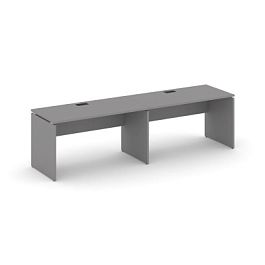 Стайл Проджект Рабочая станция односторонняя SN-D.ORS-022 Серый Пепел/Черный Заглушка 2360*800*750 - Фото предпросмотра