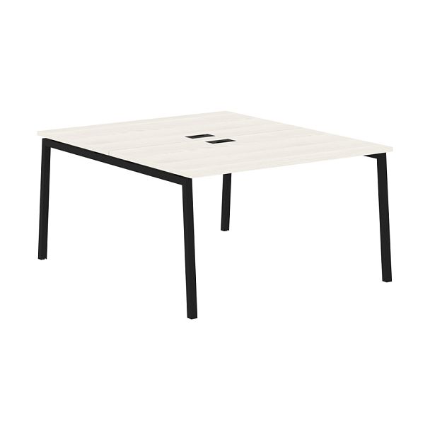 Стол 2-х местный ELWST 1316 Ясень Траун/Черный 1360х1606х750 EDIS - Вид 1