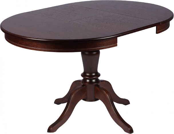 Стол деревянный раздвижной Элат D90(130)х90х76 Темный орех - Вид 5