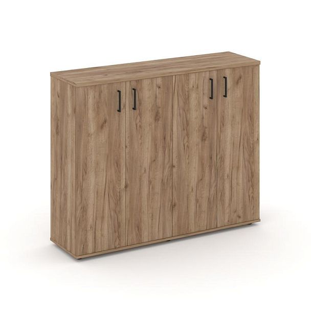 Стайл Проджект Тумба опорная/приставная SN.TOP-163 Дуб Табак/Черный Ручки 1632*400*1150 - Вид 1