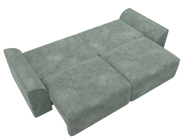Диван прямой Лига-048 НПБ Велюр зеленый - Вид 10