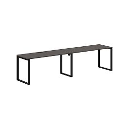 Стол 2-х местный EQWST 3167 Мокко/Черный 3126х670х750 EDIS - Фото предпросмотра