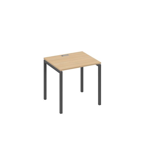 Стол письменный на металлокаркасе DUE A4 А4 Б2 011 БП натуральный дуб / металлокаркас антрацит - Вид 1