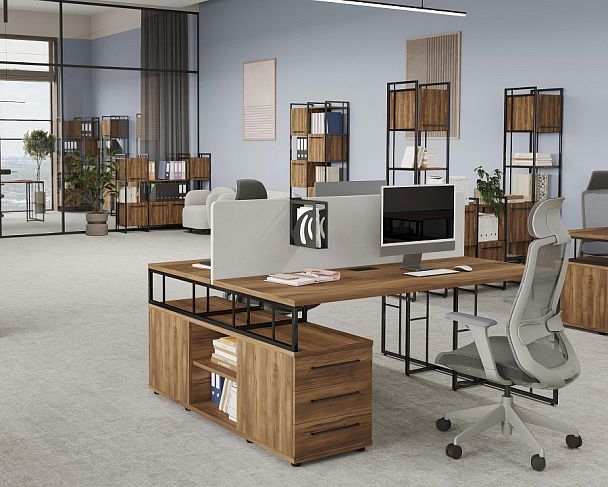 Rift Корпус шкафа узкого 5 ниш RF.KSU-5.N Дуб Табак 380*374*1828 - Вид 4