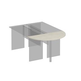 Приставка к столу без опоры Комфорт К.206 дуб шамони - Фото предпросмотра
