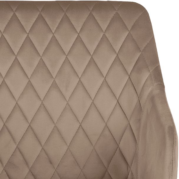 Барное поворотное кресло Барли К, Confetti latte/черный - Вид 8