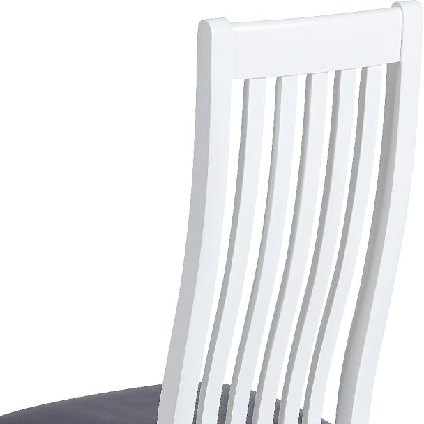 Комплект деревянных стульев с мягким сиденьем Альбен Белая эмаль/Серый велюр, 3 шт. - Вид 10