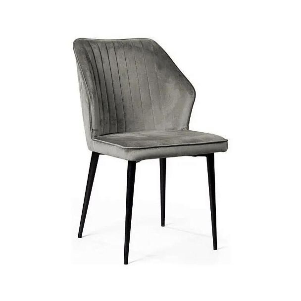 Стул Berg, бархат пепельно-бежевый 25 - Вид 2