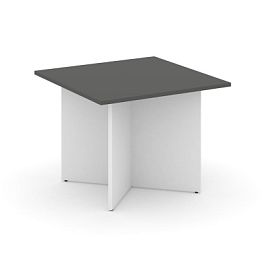 Стайл Проджект Стол переговорный квадрат. SN-D.SPRG-003 Антрацит NEW/Белый 980*980*750 - Фото предпросмотра