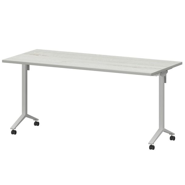 Стол мобильный складной МБ25-160.70 Сосна винтер/Белый 1600x700x750 Моби - Вид 1