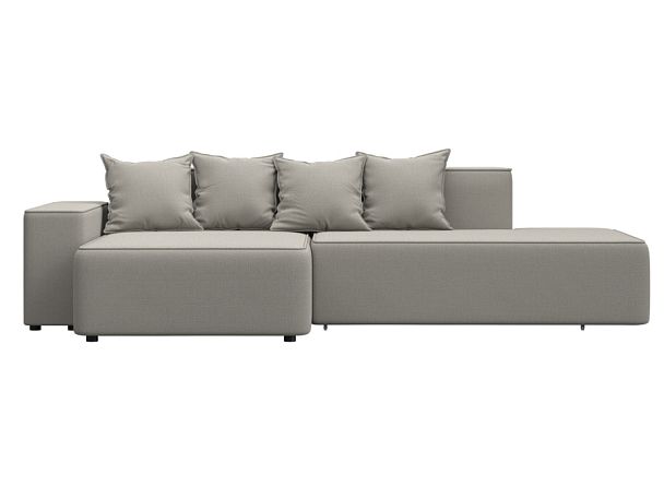 Диван угловой Лига-079 угол левый Рогожка бежевый - Вид 1