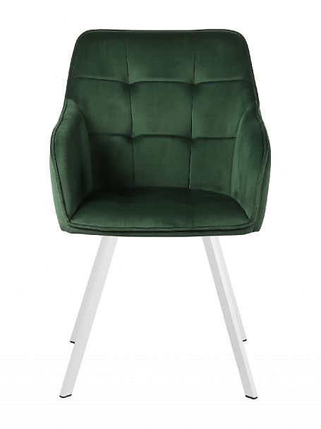 Кресло поворотное Мони, Confetti deep forest/белый - Вид 3