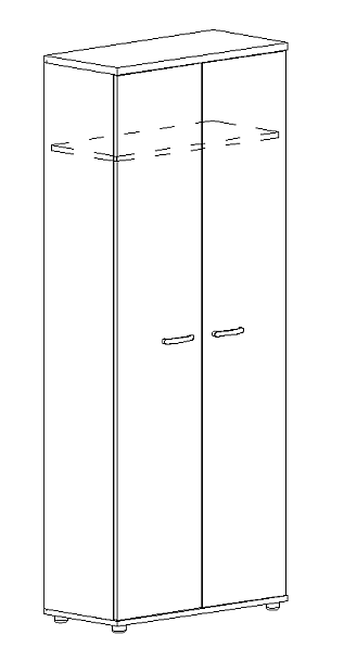 Шкаф для одежды A4 А4 9307 БП белый премиум - Вид 3