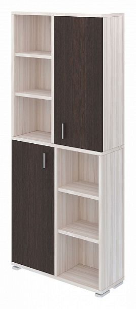 Стеллаж комбинированный Домино ПУ-30-2 Венге/Карамель - Вид 1